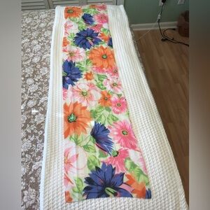 Diane Von Furstenberg Floral Scarf - Pink, Orange, Blue, Green